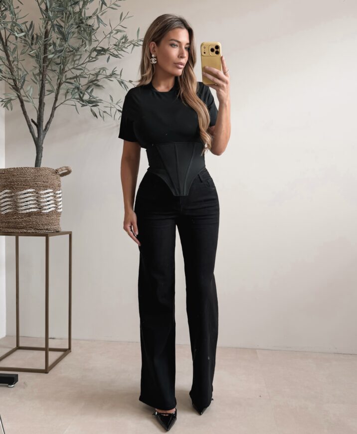 Corset Slay top  - Black
