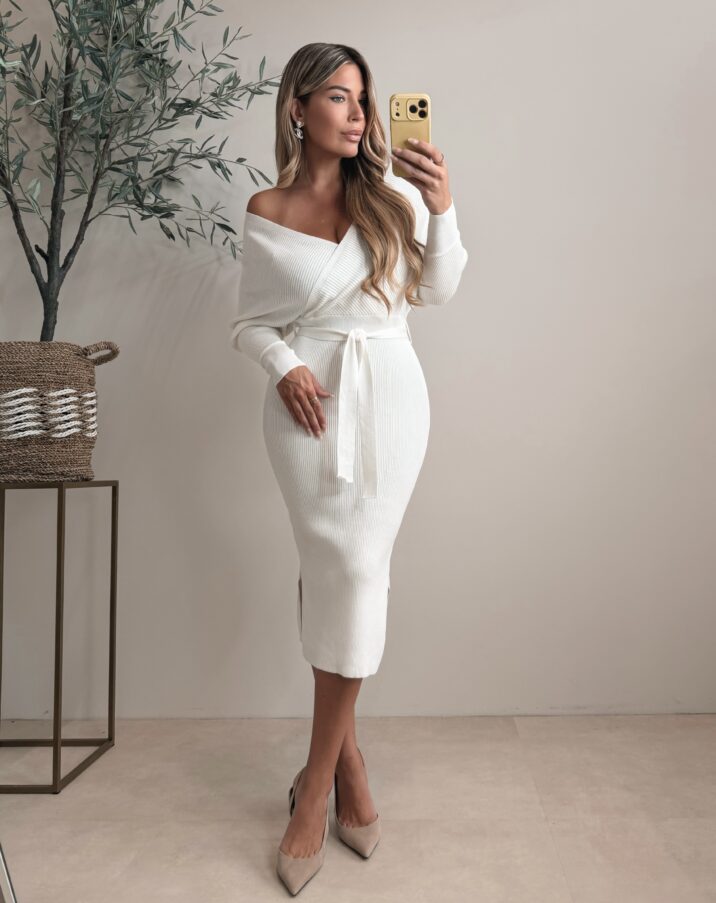 Bestseller Overlay dress - White