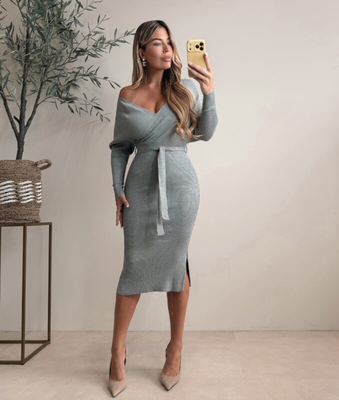Bestseller Overlay dress - Grey