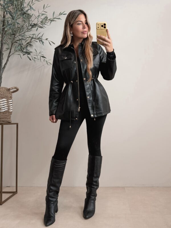 Alix faux leather jacket - Black (Pre-Order Morgen)