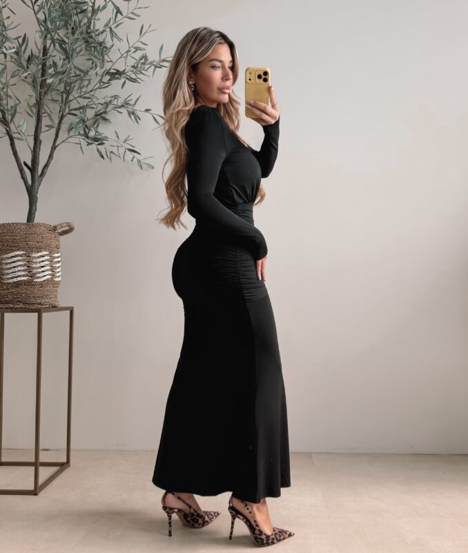 Julieta Snatched dress  - Black