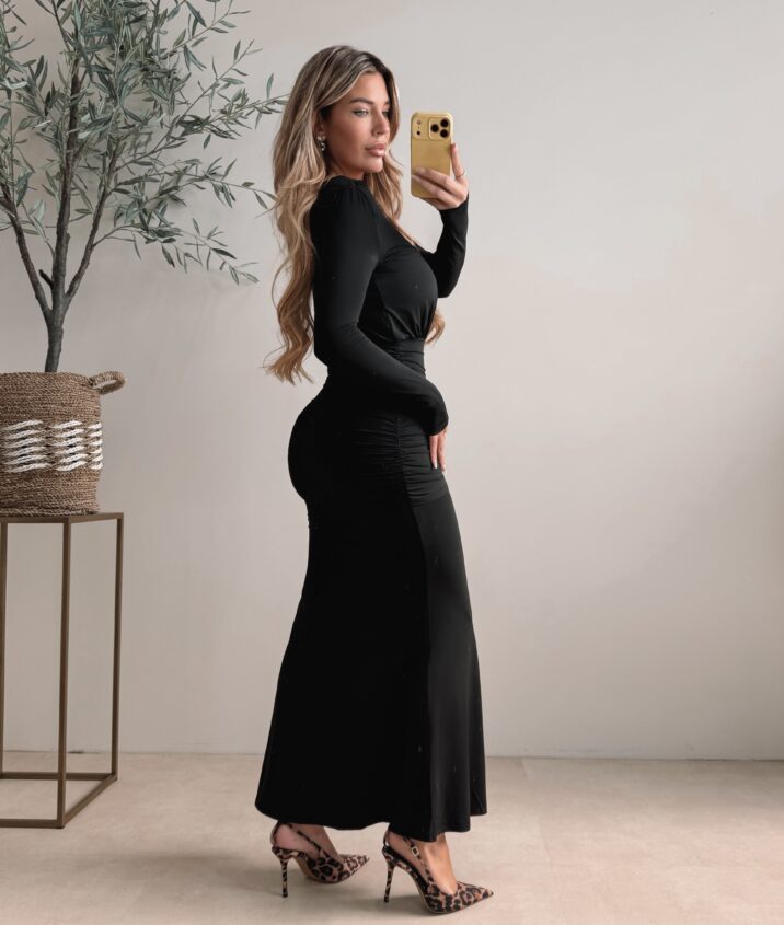 Julieta Snatched dress  - Black