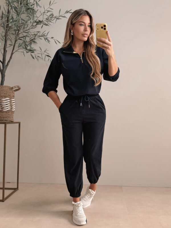 Candace ribbed set - Darkblue