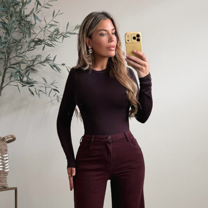 Skins long sleeve body - Aubergine