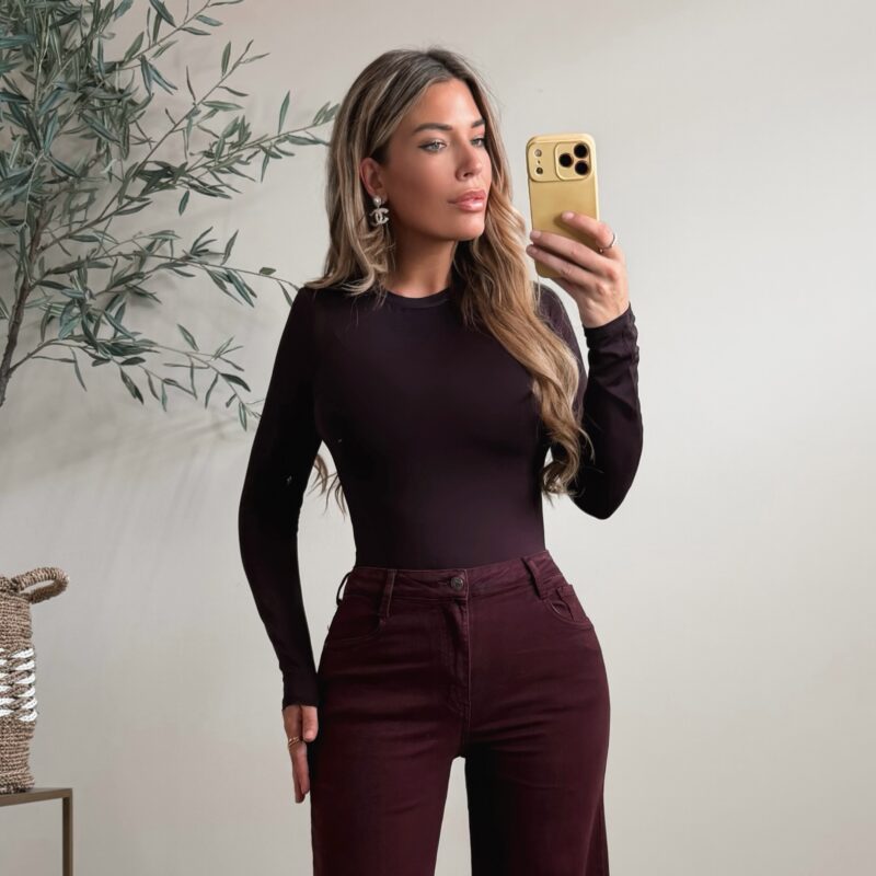 Skins long sleeve body - Aubergine