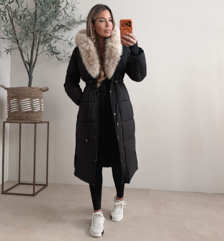 Studio Winterjacket - Black/Beige