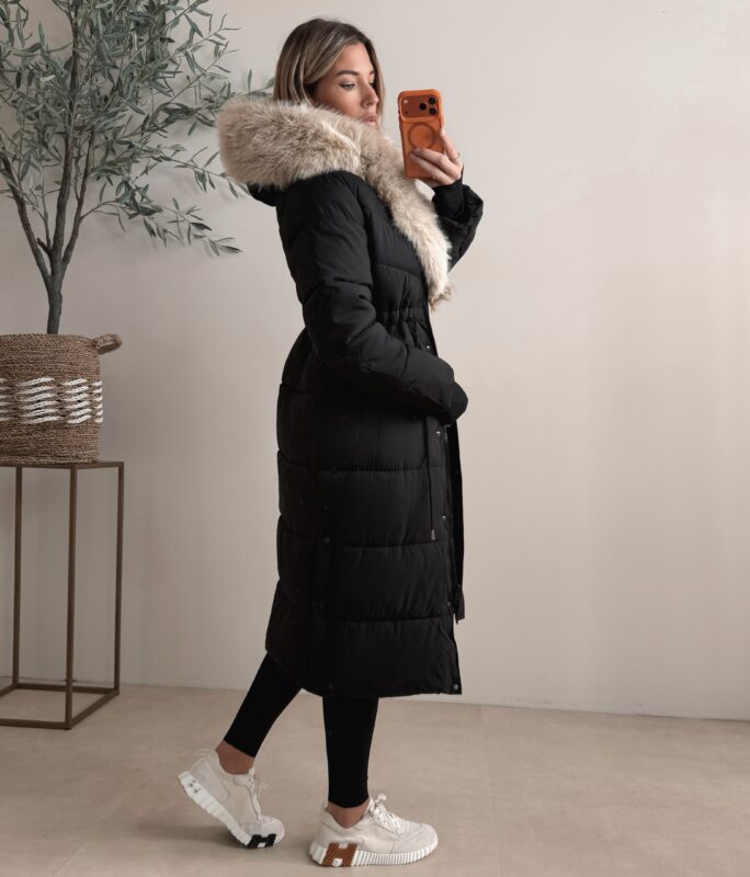 Studio Winterjacket - Black/Beige