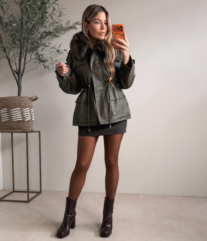 Backstage Leather Jacket - Green