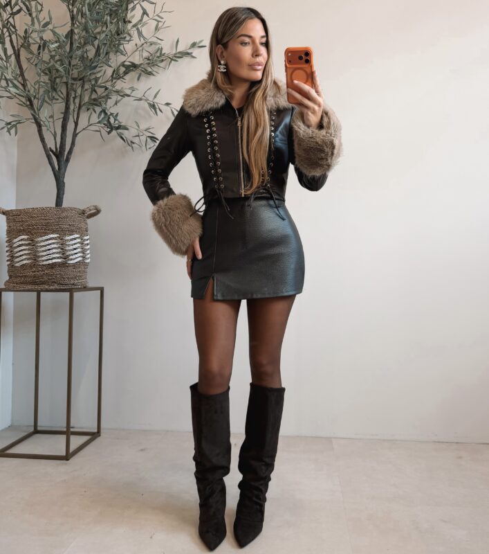 Reese Leather Jacket  - Choco