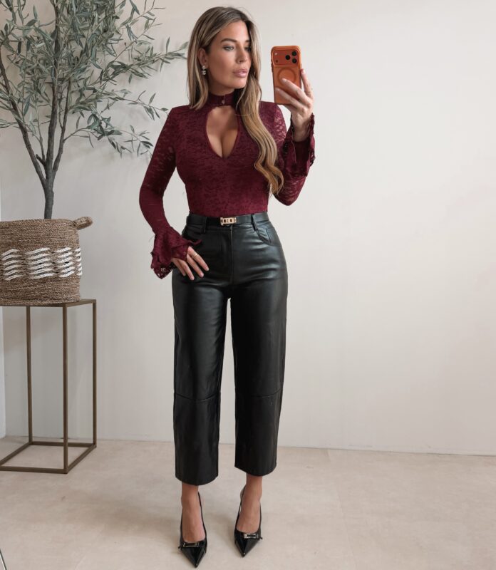 Sienna Lace Body - Bordo