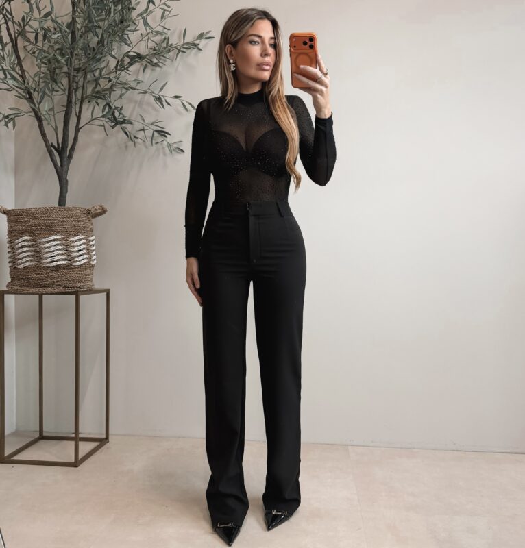 Hailey Tall Pantalon - Black
