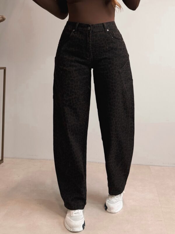 Ballon Leopard jeans - Choco