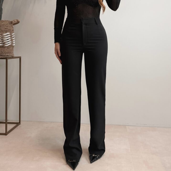 Hailey Tall Pantalon - Black