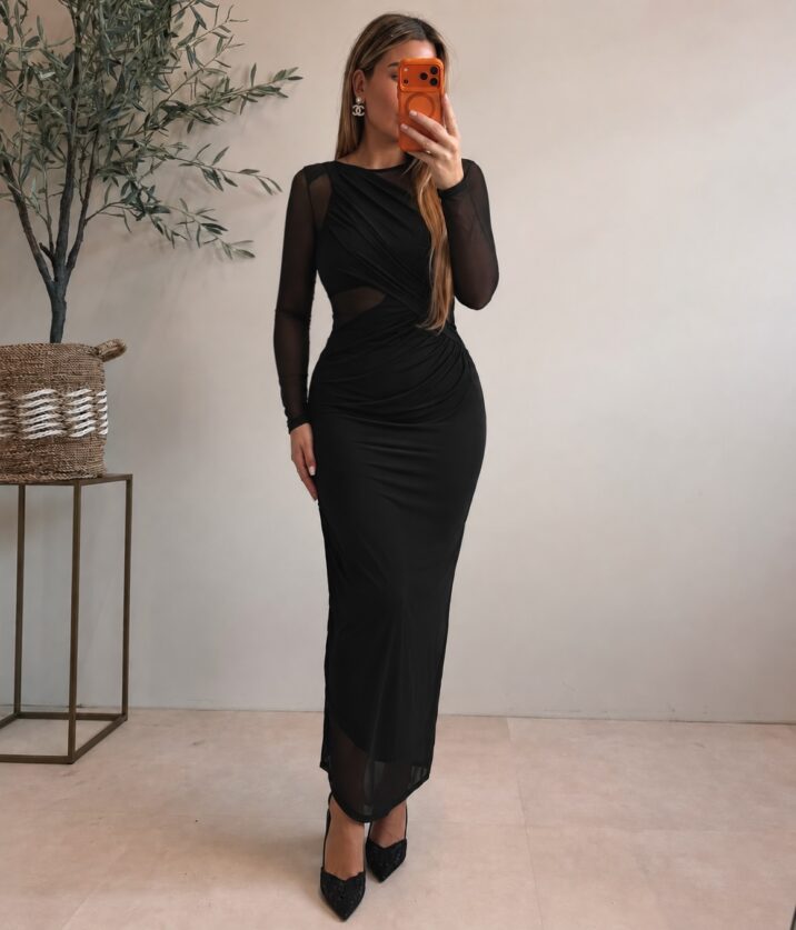 Glam Long dress - Black