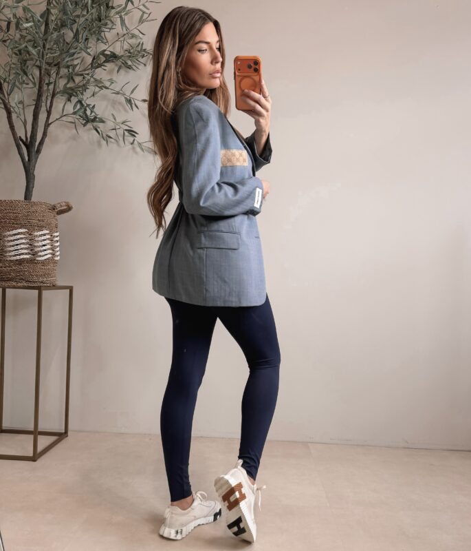 Getailleerd Blue Designer Blazer - Rocky Label