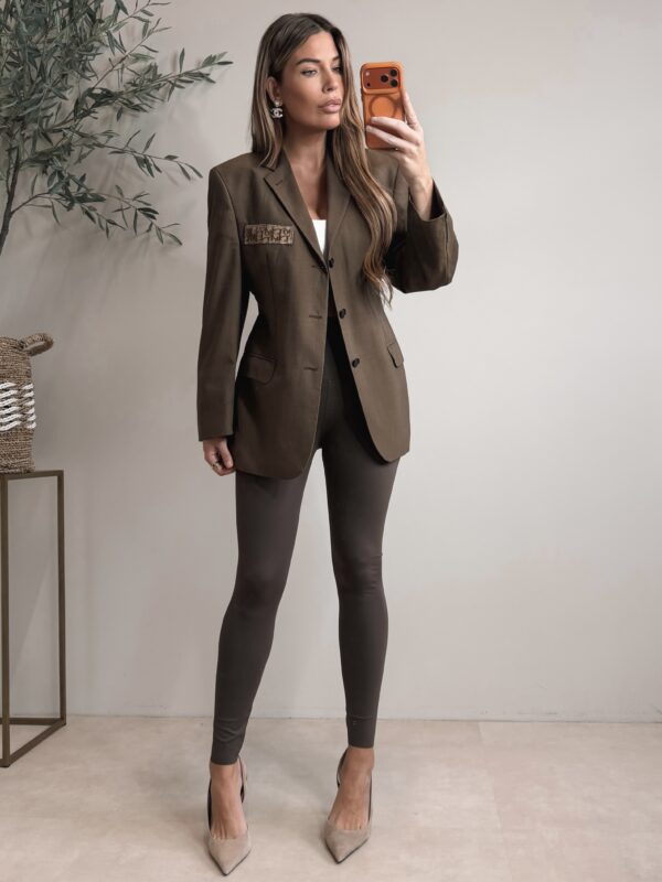 Getailleerd Brown Designer Blazer - Rocky Label