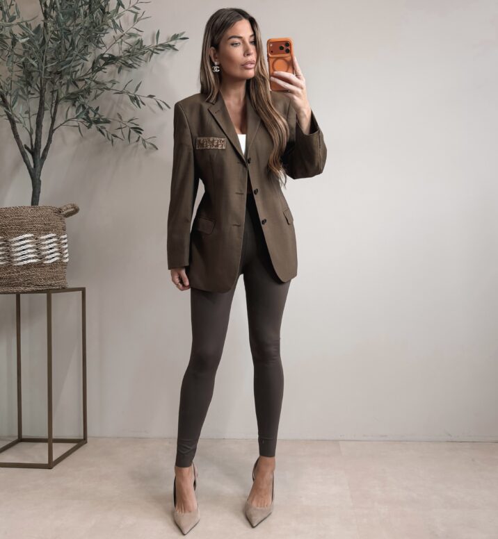 Getailleerd Brown Designer Blazer - Rocky Label