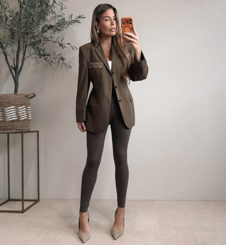Getailleerd Brown Designer Blazer - Rocky Label