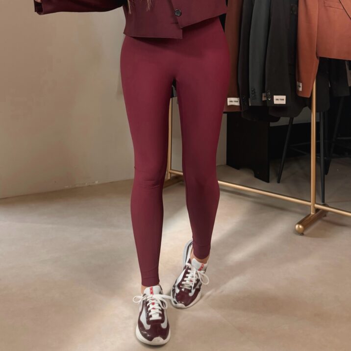 Ribbed Shape legging - Bordo